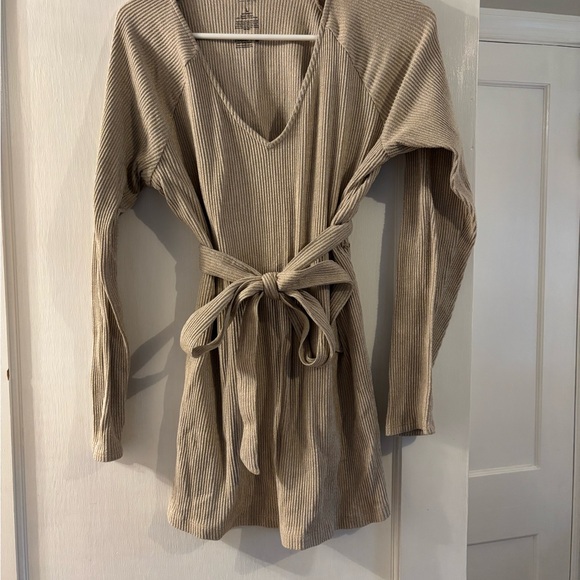 Soma Beige Ribbed Knit Top - Picture 1 of 1